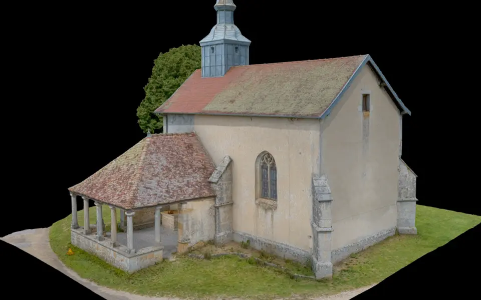 Modèle 3D haute définition d'une chapelle