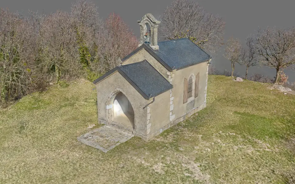 Chapelle restituée en Gaussian Splatting