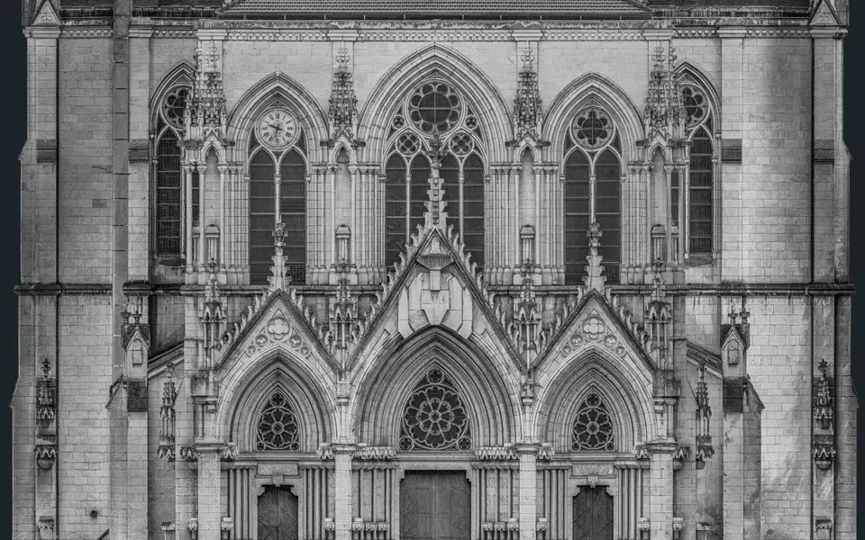 Église de la Rédemption, Lyon : orthophoto de façade
