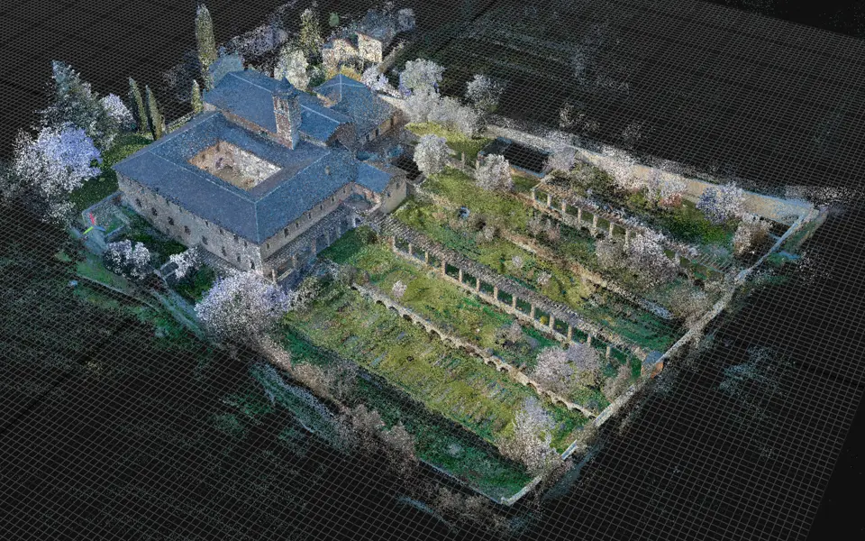 Nuage de points du Monastère de Saorge et de ses jardins
