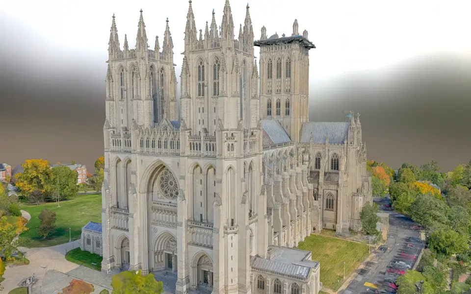Modèle 3D texturé de la cathédrale de Washington